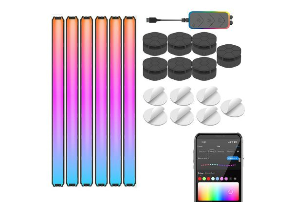 RGB Music Wall LED Light Bar Compatible with Alexa & Google Assistant - Two Colours Available