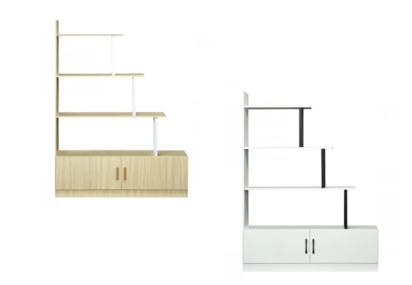 Bookshelf with Storage - Two Colours Available