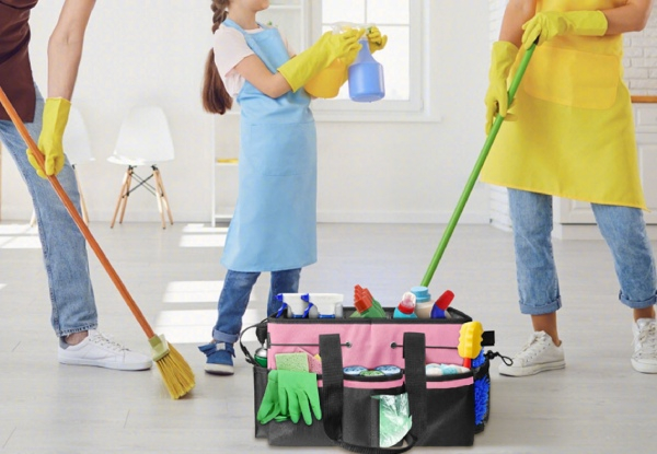 Cleaning Caddy with Waist & Shoulder Strap - Two Colours Available