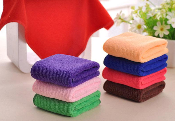 $12.90 for 25-pieces 30x60cm, or 40-pieces 30x30cm Microfibre Cleaning Towels
