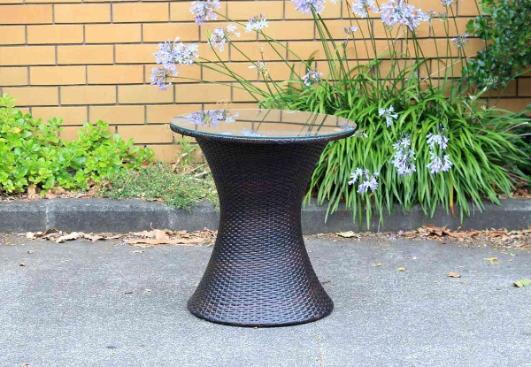 Three-Piece Outdoor Birdnest Table & Chair Set