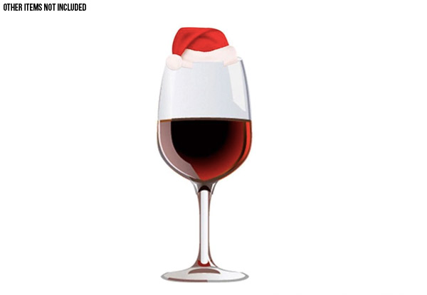 10-Piece Christmas Wine Glass Table Placecards with Free Metro Delivery