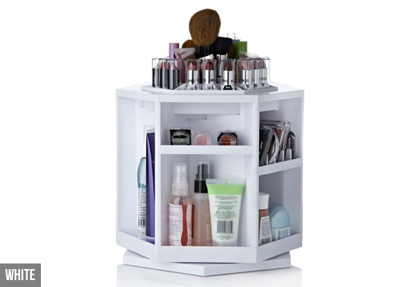 Rotating Cosmetic Organiser - Three Colours Available