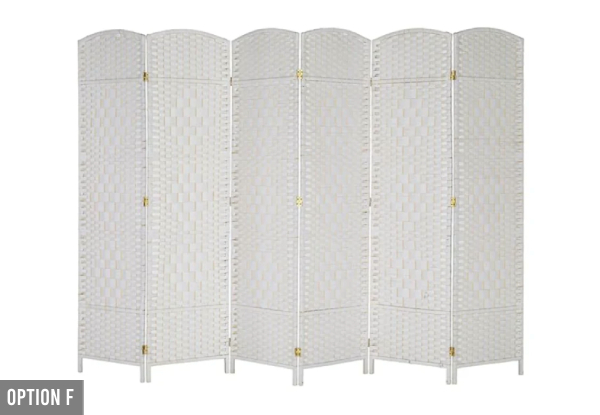 Foldable Room Divider Range - Eight Options Available