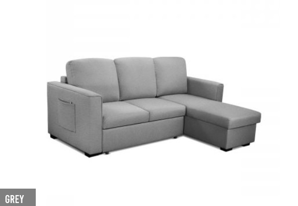 Three Seat Sofa Bed with Chase - Three Colours Available