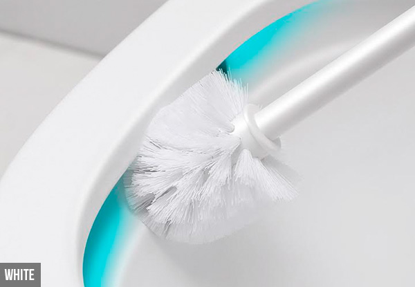 Magnetic Toilet Bowl Brush Holder with Stand Base - Two Colours Available