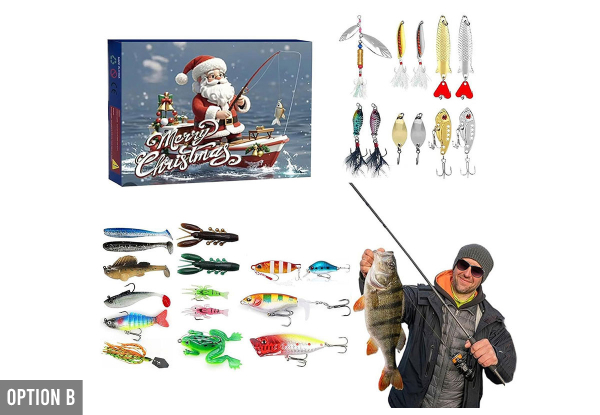 Christmas Fishing Lures Advent Calendar - Two Options Available