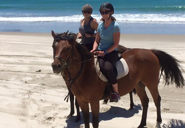 From $45 for a One-Hour Beach Horse Trek for One Person or $79 a Two-Hour Intermediate Trek for One Person – Options Available for Two People (value up to $158)