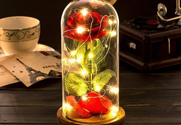 LED Silk Rose