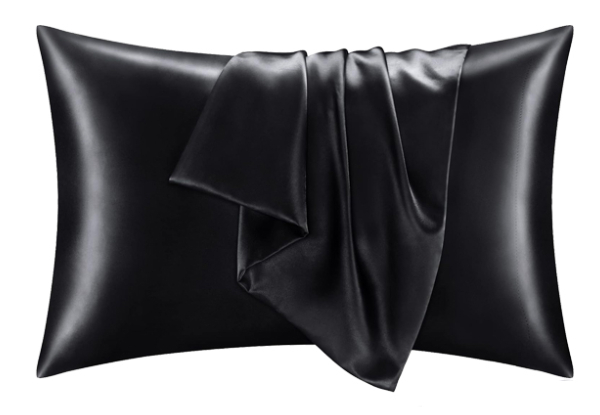 Two-Pack Silk Satin Queen Pillowcases - Available in Six Colours & Three Sizes