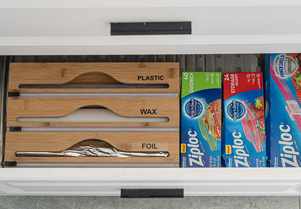 Three-in-One Kitchen Foil Storage Dispenser - Three Colours Available