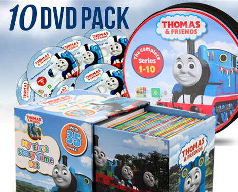 $49.99 for a 35-Book Thomas the Tank Engine Box Set or $69.99 to incl. a 10-DVD Set