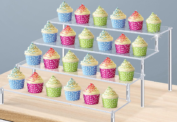 Four-Tier Acrylic Cupcake Display Stand