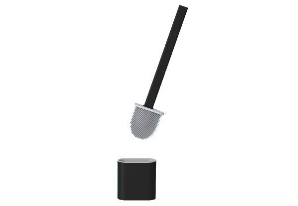 Flex Silicone Toilet Brush with Holder - Three Colours Available