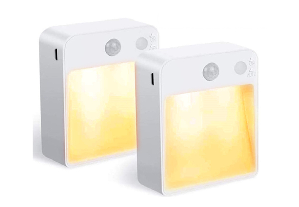 Two-Pack of Motion-Sensor LED Night Lights - Option for Four-Pack