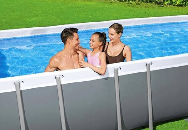 Bestway 4.88x2.44m Above Ground Power Steel Pool Set