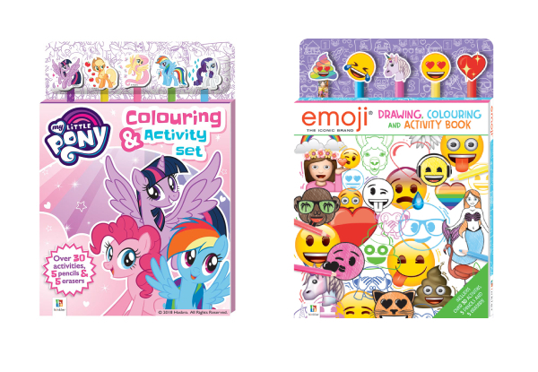 My Little Pony Colouring & Activity Five-Pencil Set - Options for Emoji Colouring or Both