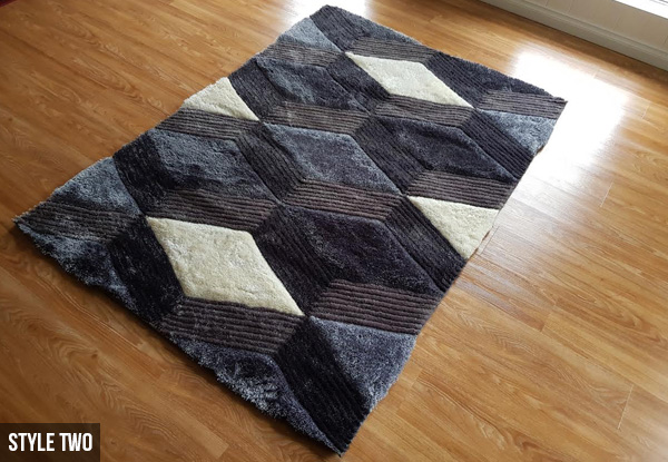 3D Thick Printed Rugs - Four Styles & Three Sizes Available - North Island Delivery Only