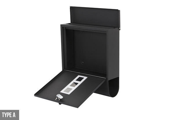 Wall-Mounted Vertical Locking Drop Mail Box - Three Options Available