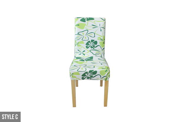 Two-Pack Printed Chair Covers - Four Styles Available & Option for Four-Pack
