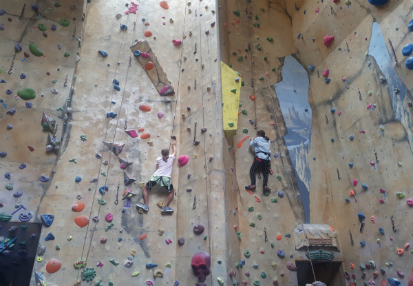 Rock Climbing Session incl. Harness & Shoe Hire for Two People - Option for One Person