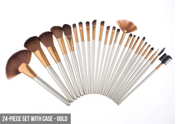 Make-Up Brush Sets - Options for 12-, 20- or 24-Piece Sets