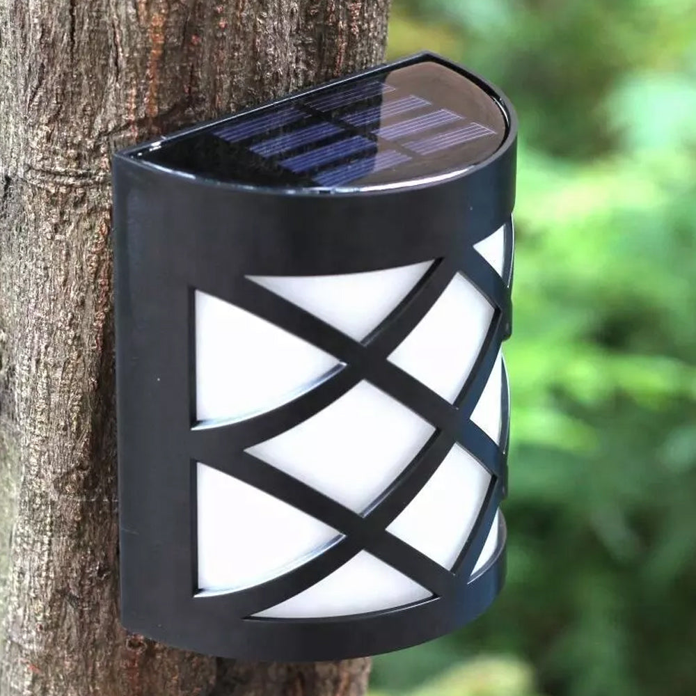 Outdoor LED Solar Garden Wall Light - Two Colours Available