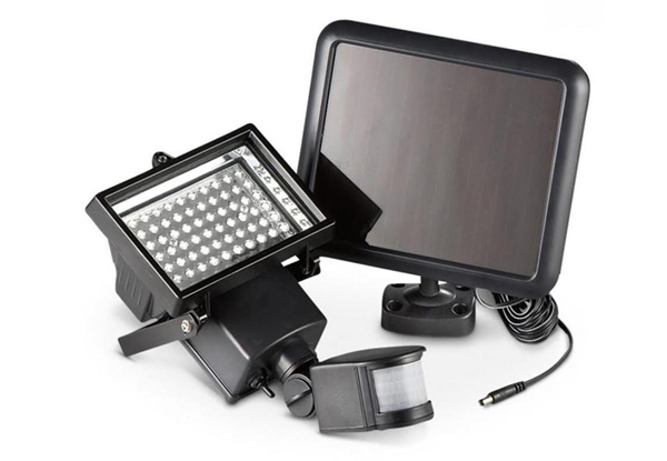 60-LED Solar-Powered Motion Sensor Light