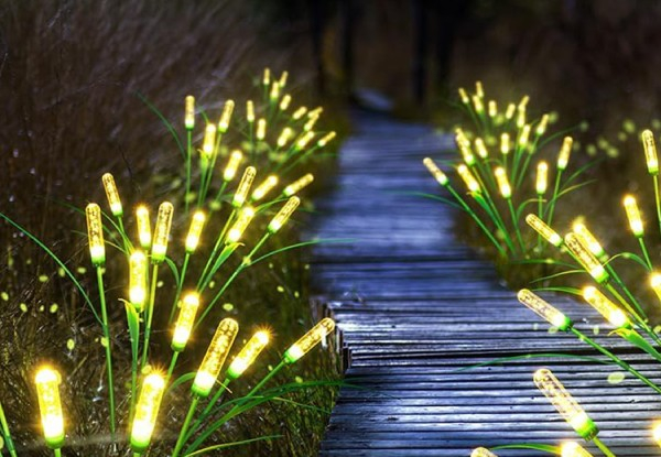 Two-Piece Solar Garden Swaying Lights - Option for Two-Set