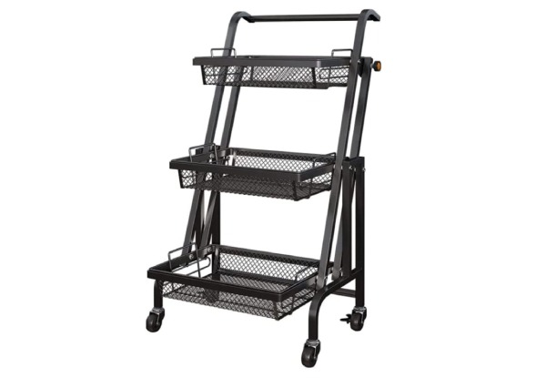 Three-Tier Rotating Serving Cart - Two Colours Available