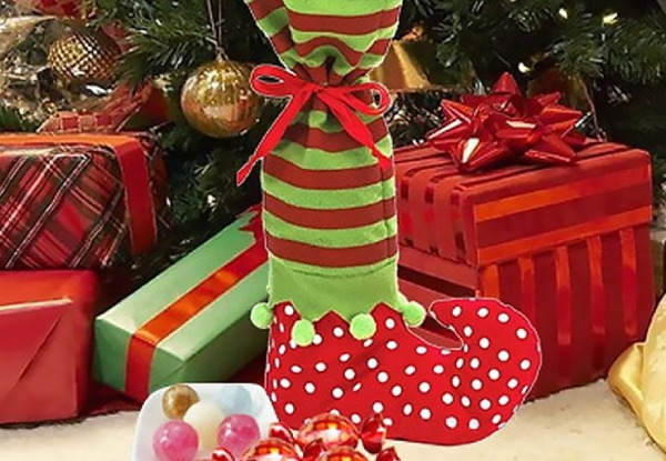 Dot Pattern Sock Christmas Decoration Candy Bag