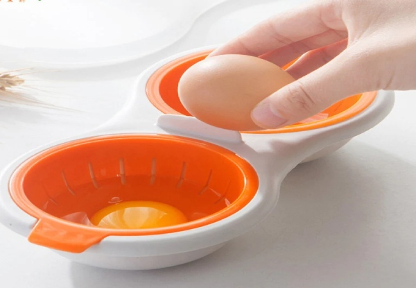 BPA Free Microwave Double Cup Eggs Poacher
