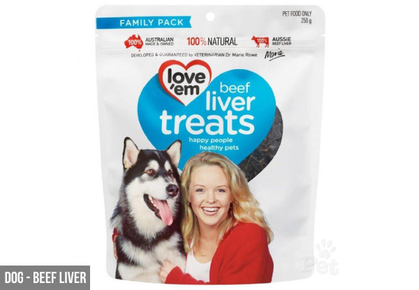 Love Em Dog & Cat Treats Range - Five Options Available