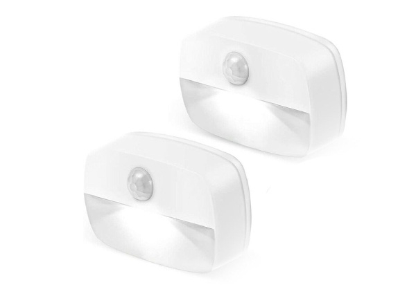 Motion Sensor Wireless Wall Closet LED Night Light - Available in Two Colours & Option for Two-Pack