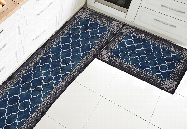 Two-Pack Kitchen Floor Rug - Four Options Available