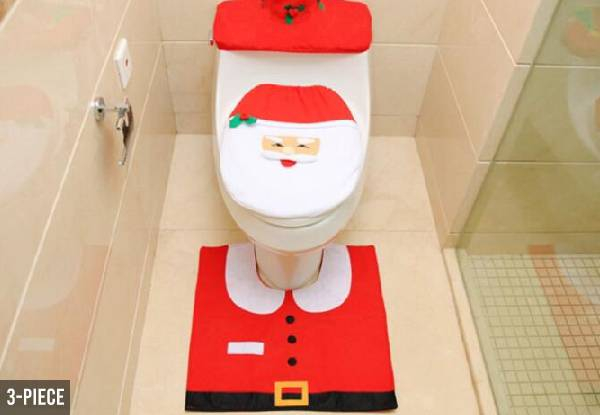 Christmas Bathroom Cover Sets - Two Options Available