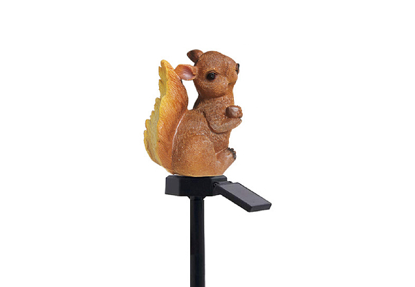 Outdoor Squirrel Solar LED Path Lamp - Option for Two