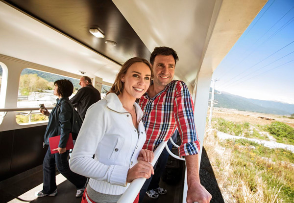 $399 Per Person for a Twin Share Northern Explorer Rail/Fly/Stay Package incl. One-Way Flight, One-Way Rail Adventure & Two-Night Stay in Wellington