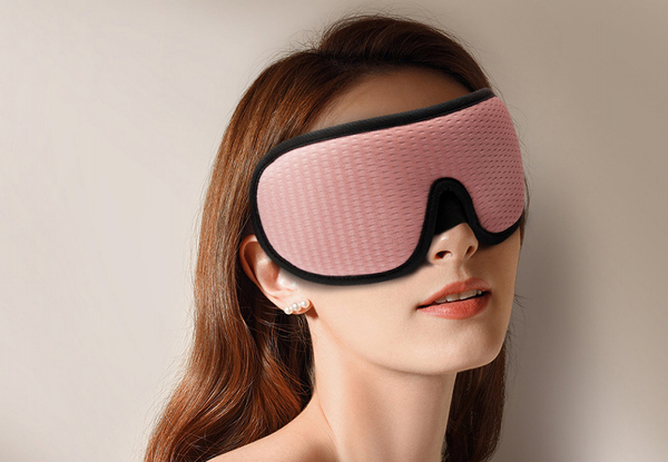 Travel 3D Sleep Eye Mask with Earplugs - Available in Three Colours & Option for Two