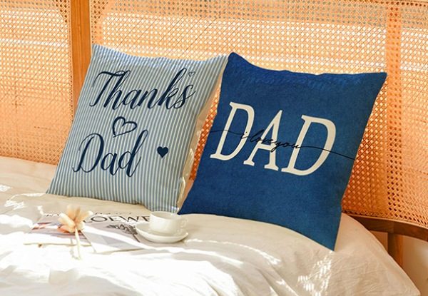 Four-Piece Happy Father's Day Cushion Covers