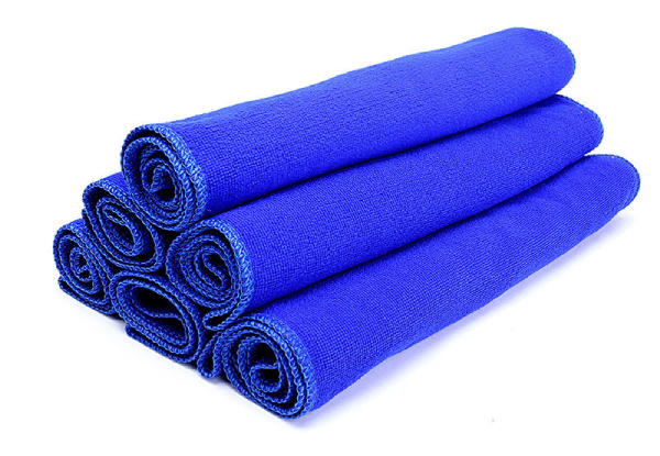 Blue Microfiber Cleaning Towel Range - Options for 50- or 80-Pack Available