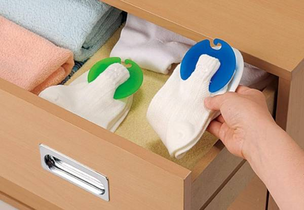 18-Pack Sock Laundry Clip Organiser
