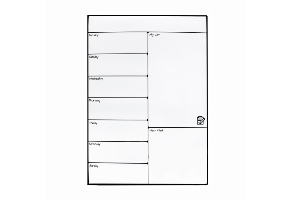 Magnetic Dry Erase Fridge Calendar - Option for Weekly or Monthly & Option for Two-Pack