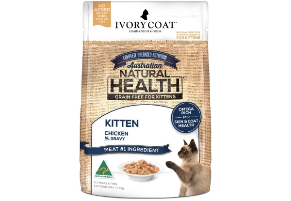 Range of Ivory Coat Cat Wet Food Pouches - Four Options Available