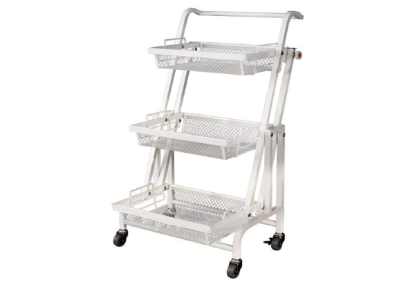 Three-Tier Rotating Serving Cart - Two Colours Available