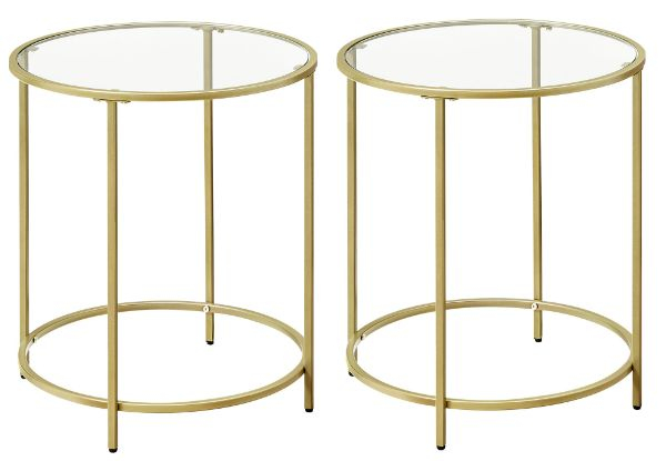 Two-Set Vasagle Round Side Table