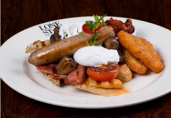 One-Night Auckland CBD Stay for Two People in a Queen or Twin Room incl. Late Checkout & a Cooked Breakfast for Two at Lone Star - Option for Two or Three Nights