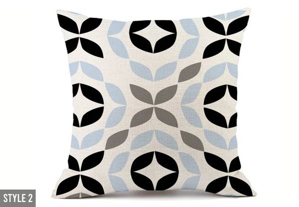Two-Pack Geometric Pillowcase - Available in Nine Styles & Option for Two-Pack