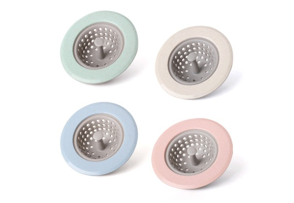 Two-Pack of Silicone Kitchen Sink Strainers - Four Colours Available & Option for Four-Pack
