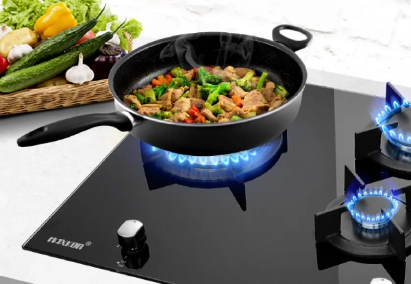 87cm Maxkon Gas Cooktop Five-Burner Stove with Glass Surface